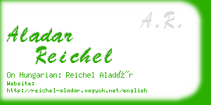 aladar reichel business card